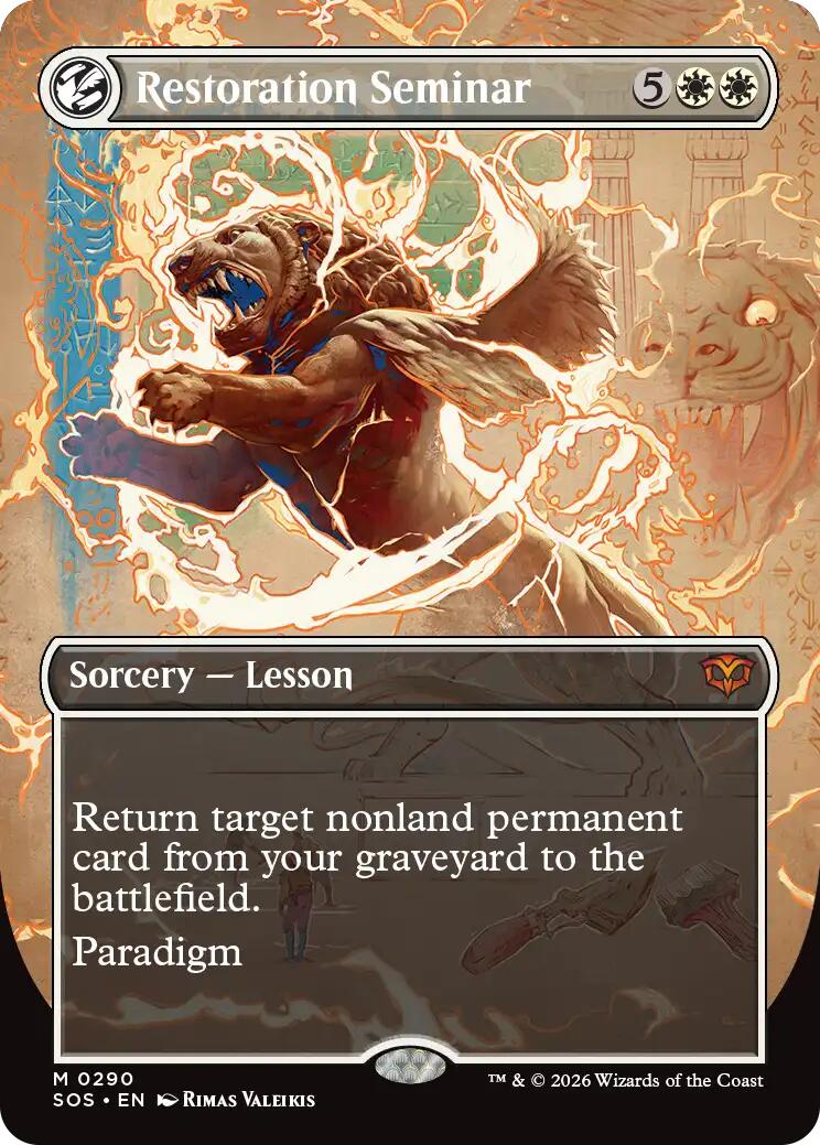 Restoration Seminar (Borderless) [Secrets of Strixhaven] | Boutique FDB TCG