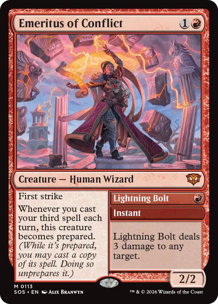 Emeritus of Conflict [Secrets of Strixhaven] | Boutique FDB TCG