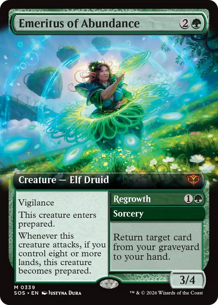 Emeritus of Abundance (Extended Art) [Secrets of Strixhaven] | Boutique FDB TCG