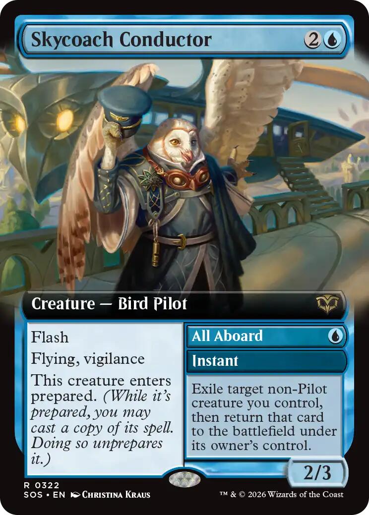 Skycoach Conductor (Extended Art) [Secrets of Strixhaven] | Boutique FDB TCG