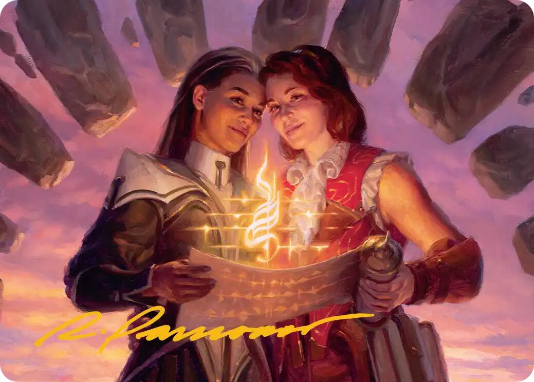 Joined Researchers Art Card (Gold-Stamped Signature) [Secrets of Strixhaven Art Series] | Boutique FDB TCG