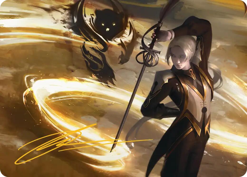 Rapier Wit Art Card (Gold-Stamped Signature) [Secrets of Strixhaven Art Series] | Boutique FDB TCG