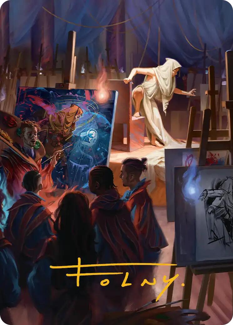 Archaeomancer Art Card (Gold-Stamped Signature) [Secrets of Strixhaven Art Series] | Boutique FDB TCG