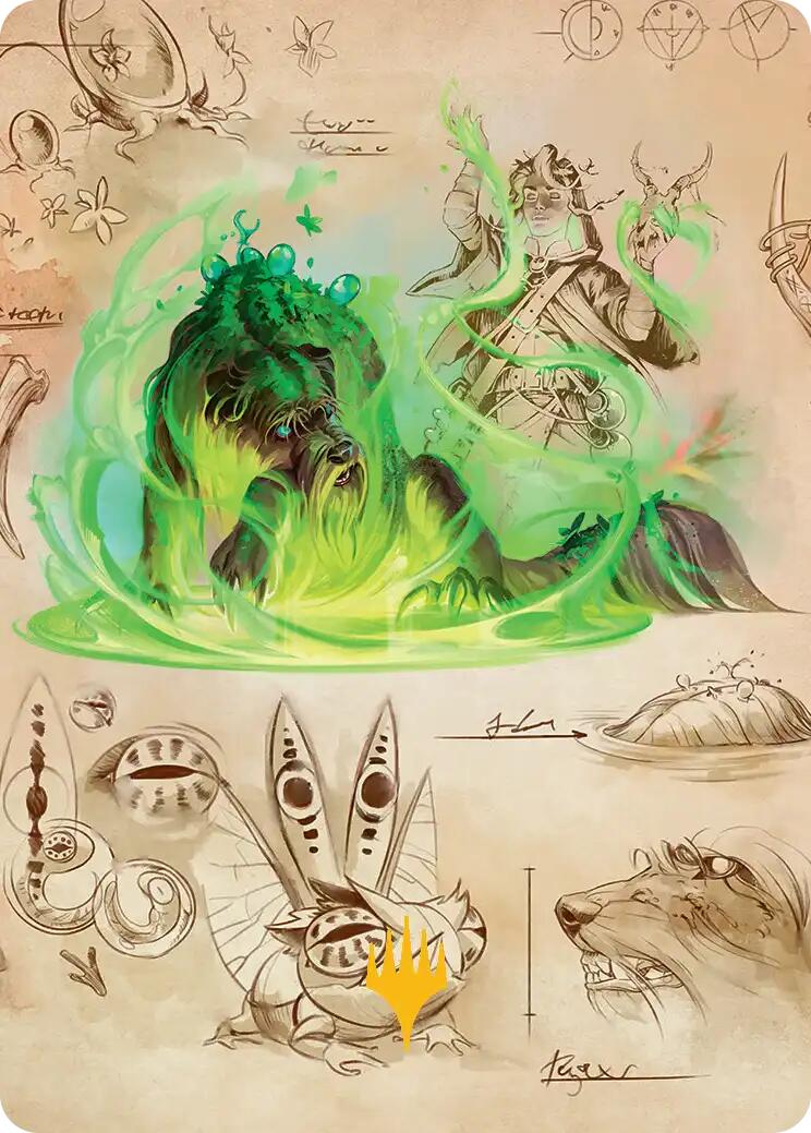 Germination Practicum Art Card (Gold-Stamped Planeswalker Symbol) [Secrets of Strixhaven Art Series] | Boutique FDB TCG