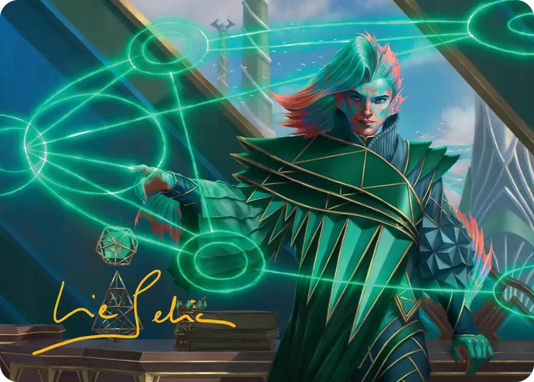 Nev, the Practical Dean Art Card (Gold-Stamped Signature) [Secrets of Strixhaven Art Series] | Boutique FDB TCG