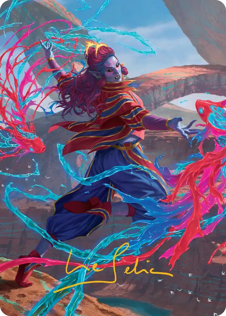 Rootha, Mastering the Moment Art Card (Gold-Stamped Signature) [Secrets of Strixhaven Art Series] | Boutique FDB TCG
