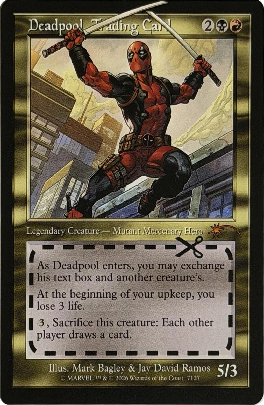 Deadpool, Trading Card (7127) [Secret Lair Drop Series] | Boutique FDB TCG