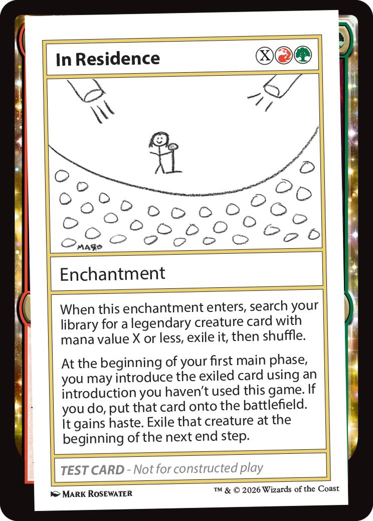 In Residence [Mystery Booster Playtest Cards] | Boutique FDB TCG
