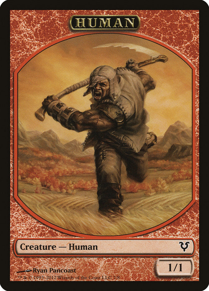 Human Token (7/8) [Avacyn Restored Tokens] | Boutique FDB TCG