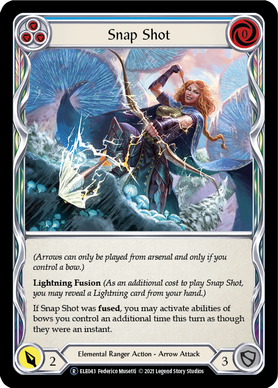 Snap Shot (Blue) [U-ELE043] (Tales of Aria Unlimited)  Unlimited Normal | Boutique FDB TCG