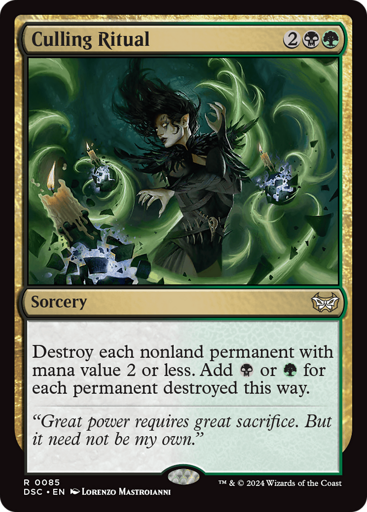 Culling Ritual [Duskmourn: House of Horror Commander] | Boutique FDB TCG
