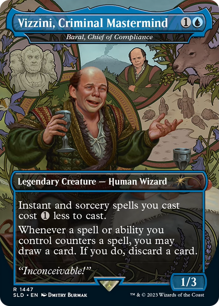 Vizzini, Criminal Mastermind - Baral, Chief of Compliance [Secret Lair Drop Series] | Boutique FDB TCG