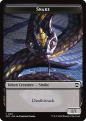 Snake // Zombie Double-Sided Token [Secrets of Strixhaven Commander Tokens] | Boutique FDB TCG