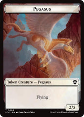 Pegasus // Inkling (0022) Double-Sided Token [Secrets of Strixhaven Commander Tokens] | Boutique FDB TCG