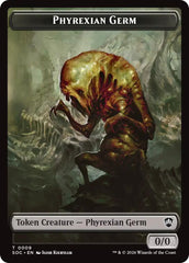 Phyrexian Germ // Treasure Double-Sided Token [Secrets of Strixhaven Commander Tokens] | Boutique FDB TCG