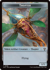 Thopter // Fractal (0004) Double-Sided Token [Secrets of Strixhaven Commander Tokens] | Boutique FDB TCG