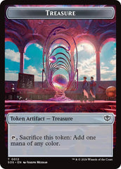 Elemental (0020) // Treasure Double-Sided Token [Secrets of Strixhaven Commander Tokens] | Boutique FDB TCG