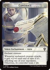 Contract // Pegasus Double-Sided Token [Secrets of Strixhaven Commander Tokens] | Boutique FDB TCG
