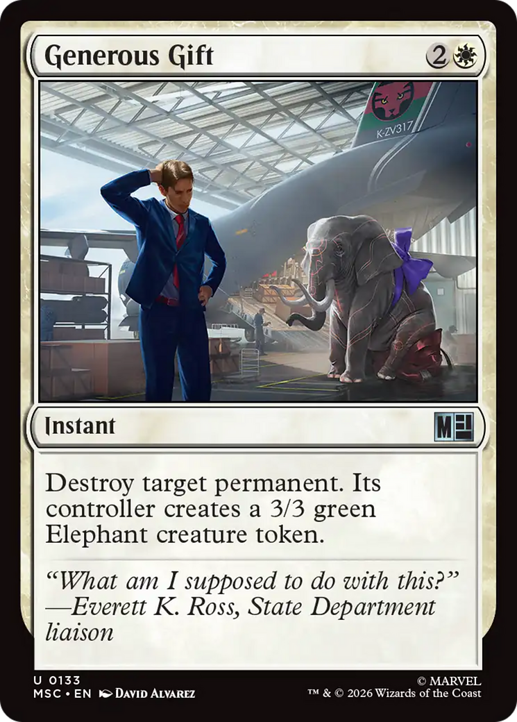 Generous Gift (Surge Foil) [Marvel Super Heroes Commander] | Boutique FDB TCG