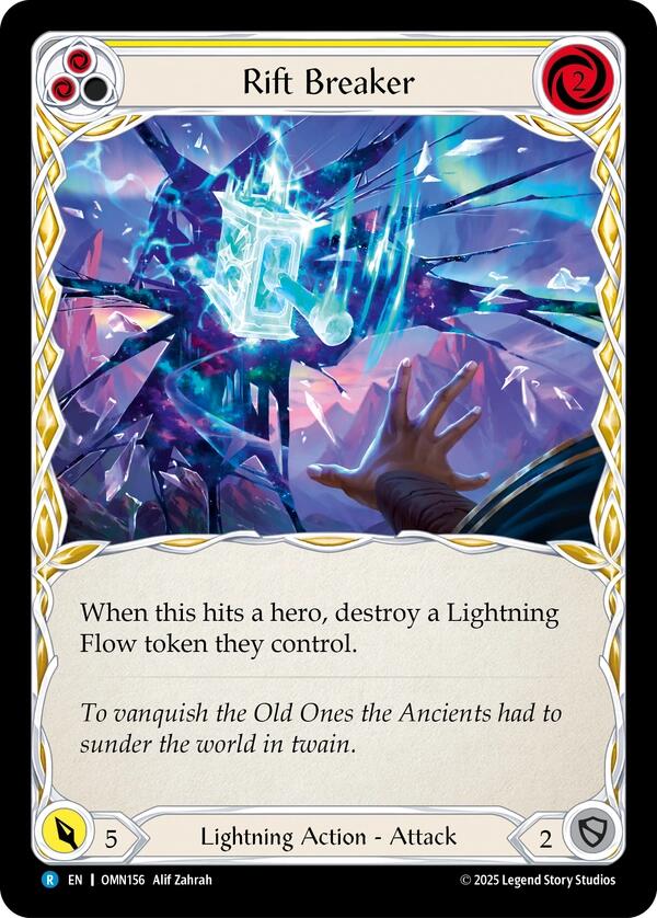 Rift Breaker (Yellow) [OMN156] (Omens of the Third Age)  Rainbow Foil | Boutique FDB TCG