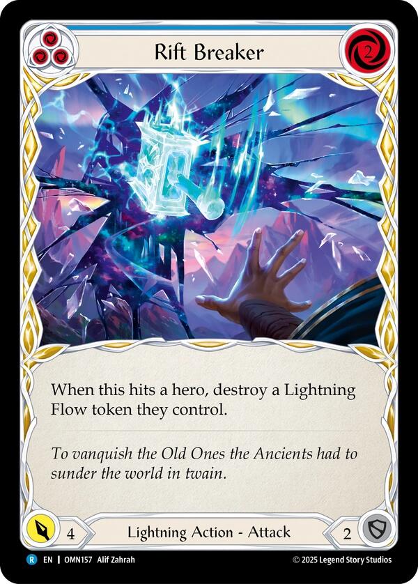 Rift Breaker (Blue) [OMN157] (Omens of the Third Age)  Rainbow Foil | Boutique FDB TCG