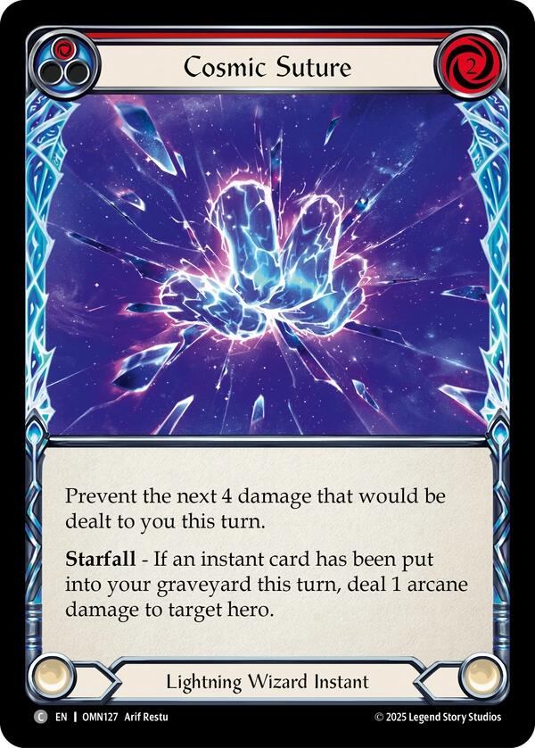 Cosmic Suture (Red) [OMN127] (Omens of the Third Age)  Rainbow Foil | Boutique FDB TCG