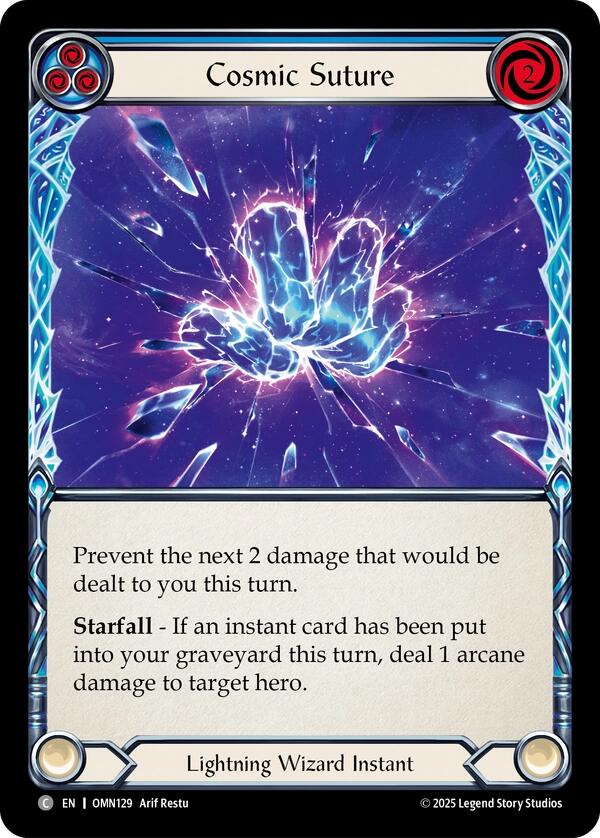 Cosmic Suture (Blue) [OMN129] (Omens of the Third Age)  Rainbow Foil | Boutique FDB TCG