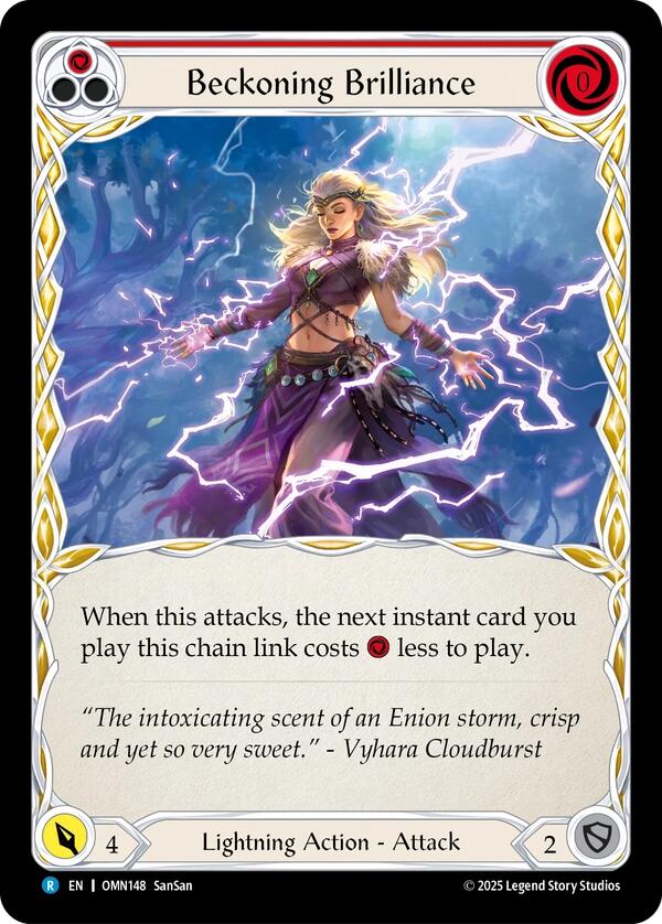 Beckoning Brilliance [OMN148] (Omens of the Third Age)  Rainbow Foil | Boutique FDB TCG