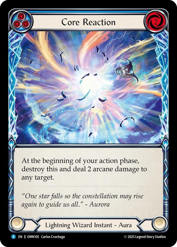 Core Reaction (Blue) [OMN105] (Omens of the Third Age) | Boutique FDB TCG