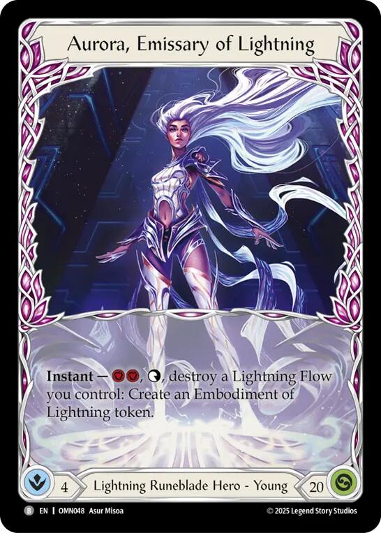 Aurora, Emissary of Lightning [OMN048] (Omens of the Third Age) | Boutique FDB TCG