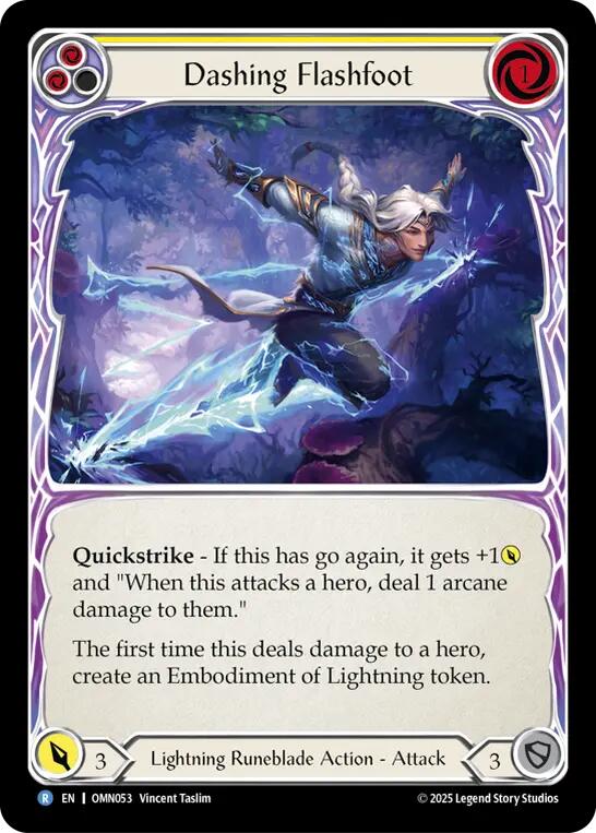 Dashing Flashfoot [OMN053] (Omens of the Third Age)  Rainbow Foil | Boutique FDB TCG