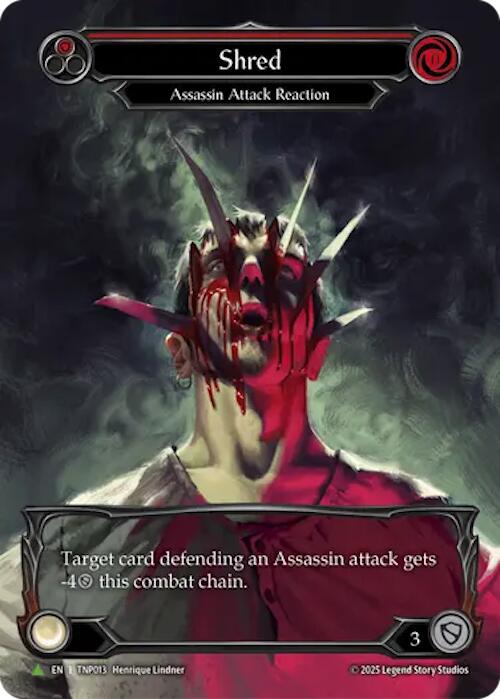 Shred (Red) (Marvel) [TNP013] (Promo)  Rainbow Foil | Boutique FDB TCG