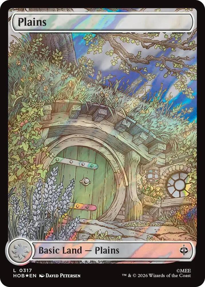 Plains (0317) (Surge Foil) [The Hobbit] | Boutique FDB TCG