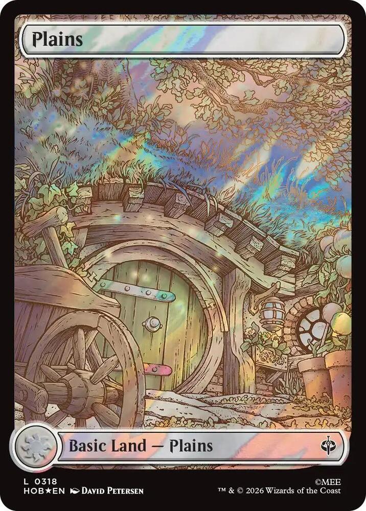 Plains (0318) (Surge Foil) [The Hobbit] | Boutique FDB TCG