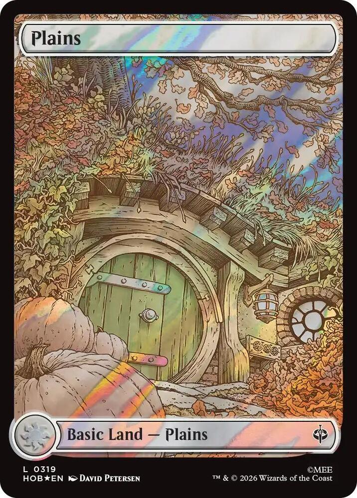Plains (0319) (Surge Foil) [The Hobbit] | Boutique FDB TCG