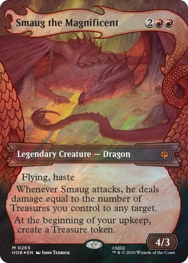Smaug the Magnificent (Showcase) (Surge Foil) (265) [The Hobbit] | Boutique FDB TCG