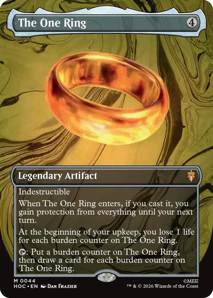 The One Ring (Borderless) (44) [The Hobbit: Eternal-Legal] | Boutique FDB TCG
