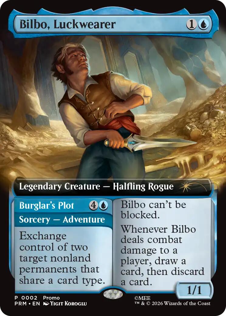 Bilbo, Luckwearer (Extended Art) [Media Promos] | Boutique FDB TCG