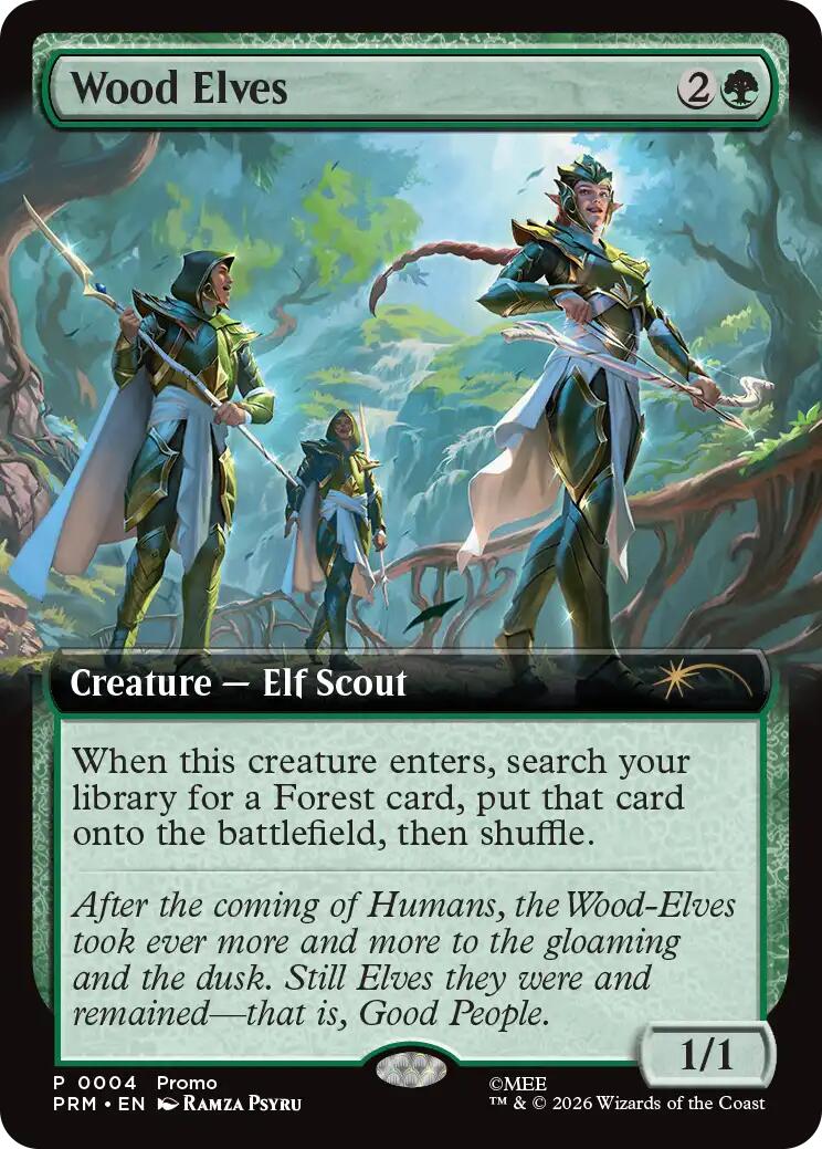 Wood Elves (Extended Art) [Media Promos] | Boutique FDB TCG