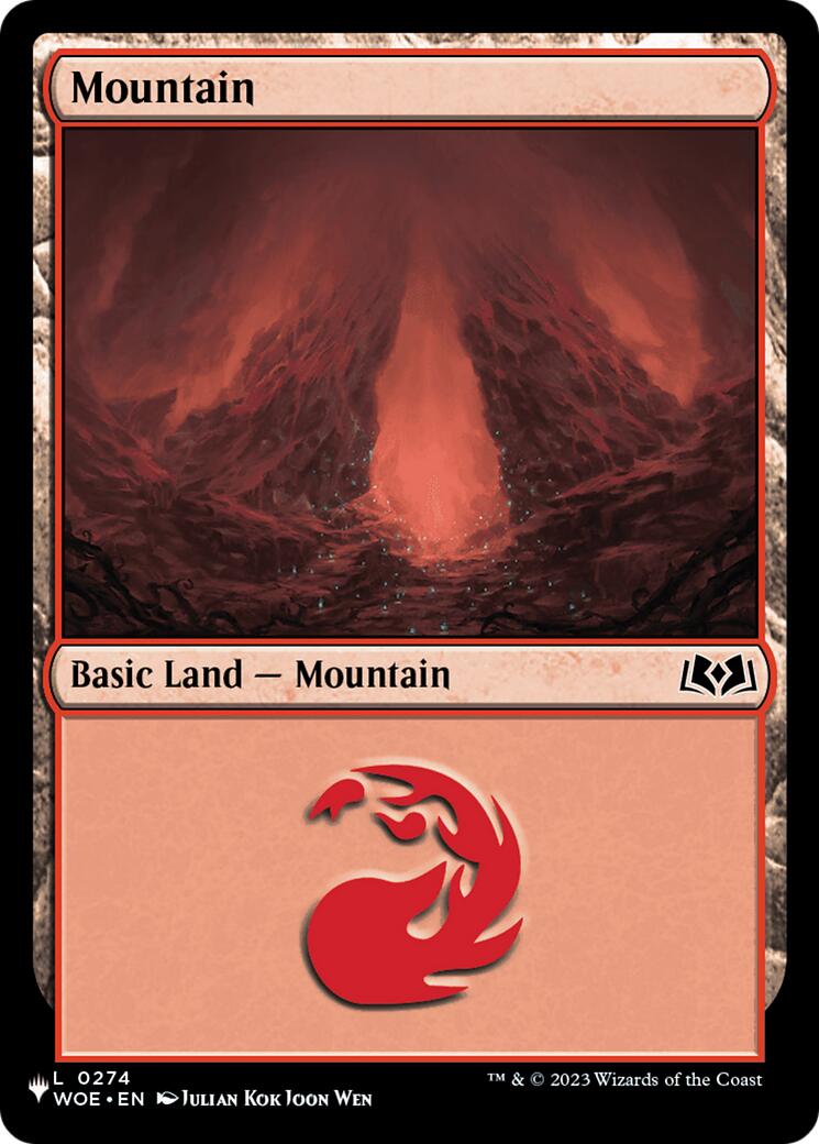 Mountain (0274) (WOE) [The List] | Boutique FDB TCG