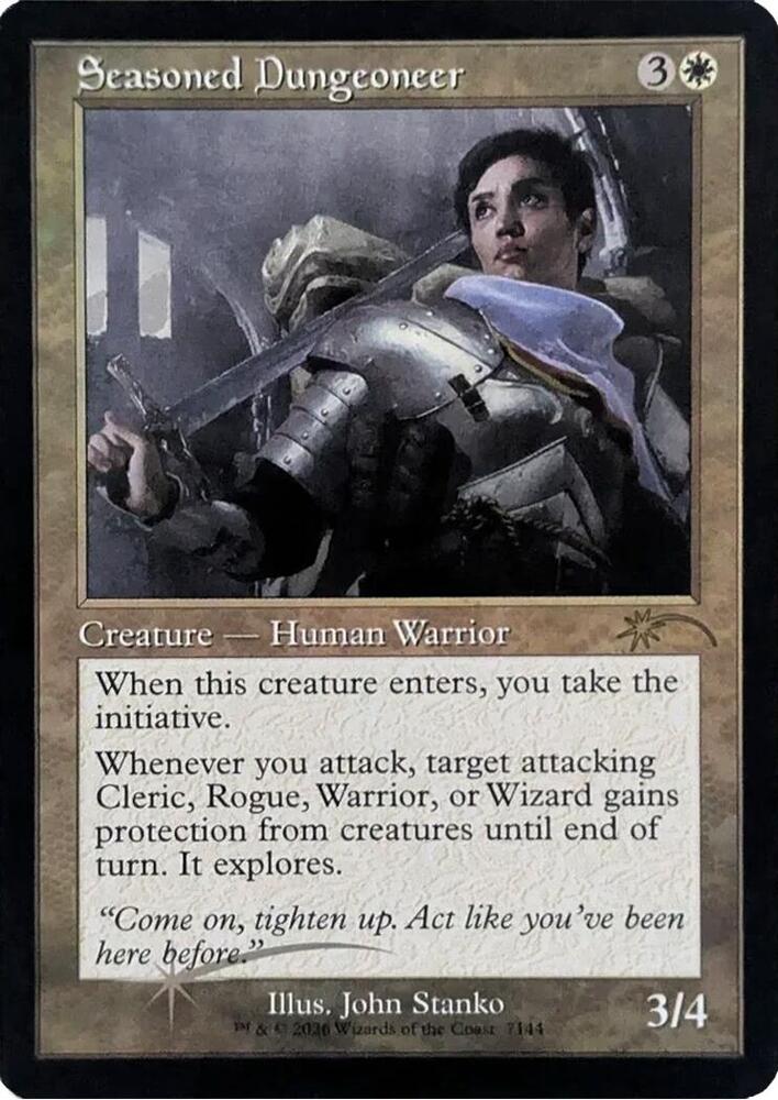 Seasoned Dungeoneer (Retro Frame) (7144) [Secret Lair Drop] | Boutique FDB TCG