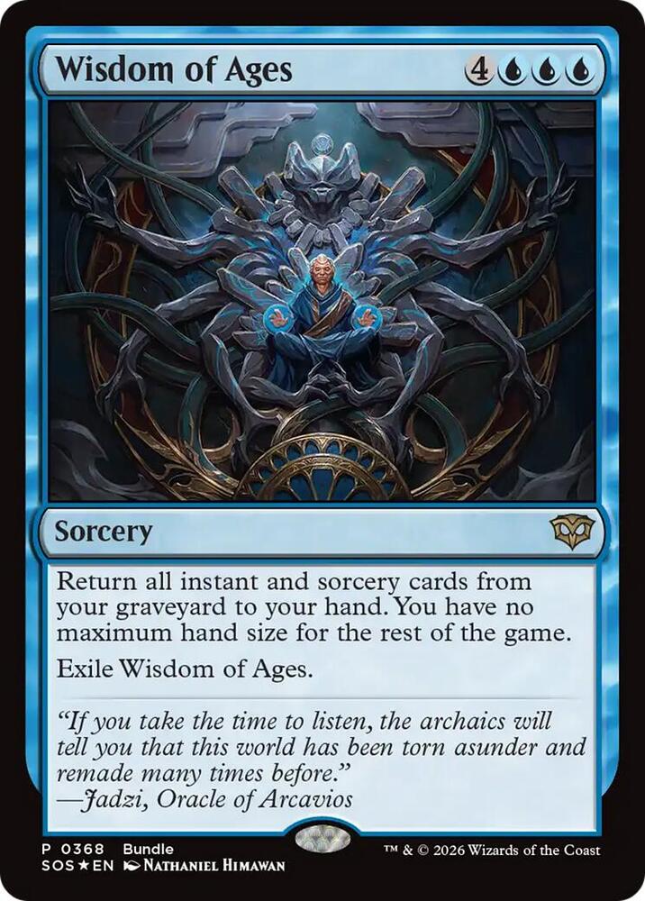 Wisdom of Ages (SOS Bundle) (368) [Unique and Miscellaneous Promos] | Boutique FDB TCG