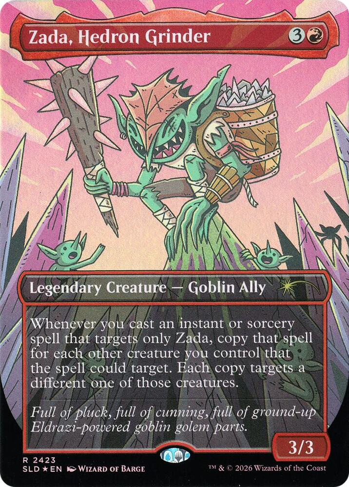 Zada, Hedron Grinder (Display Commander) - Thick Stock (2423) [Secret Lair Drop] | Boutique FDB TCG