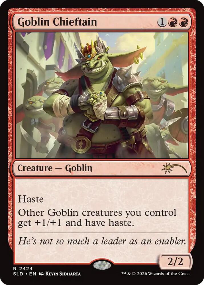 Goblin Chieftain (2424) [Secret Lair Drop] | Boutique FDB TCG