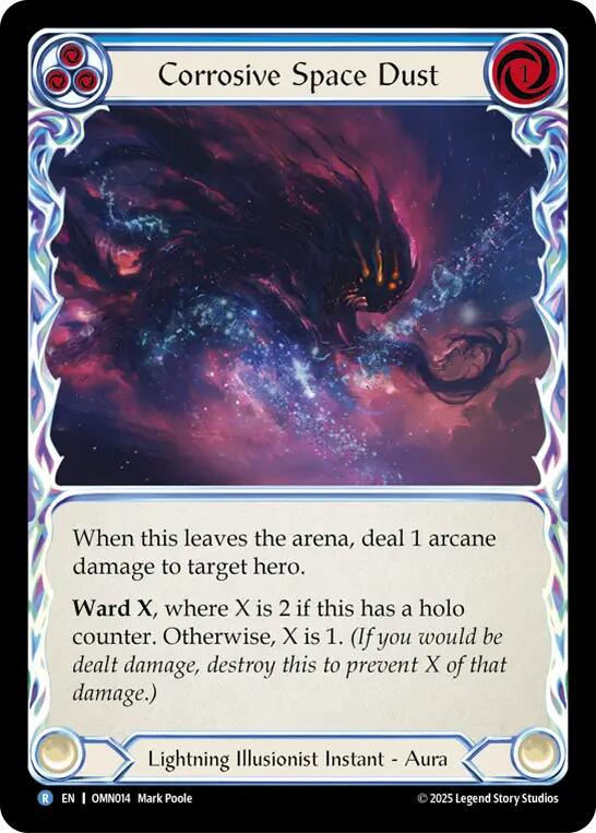 Corrosive Space Dust (Blue) [OMN014] (Omens of the Third Age) | Boutique FDB TCG