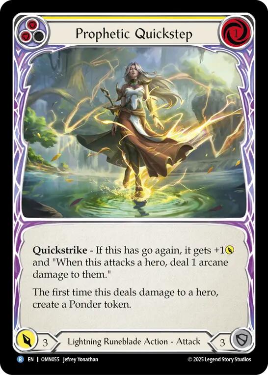 Prophetic Quickstep [OMN055] (Omens of the Third Age)  Rainbow Foil | Boutique FDB TCG