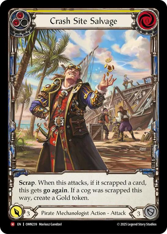 Crash Site Salvage (Extended Art) [OMN239] (Omens of the Third Age)  Cold Foil | Boutique FDB TCG