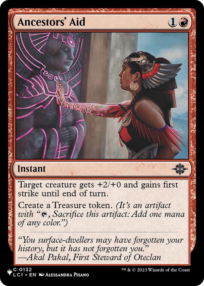 Ancestors' Aid (132) [The List] | Boutique FDB TCG