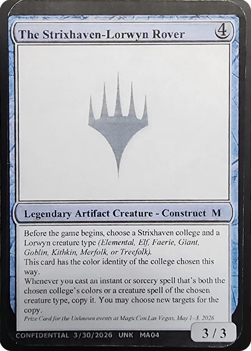 The Strixhaven-Lorwyn Rover [Unknown Event] | Boutique FDB TCG