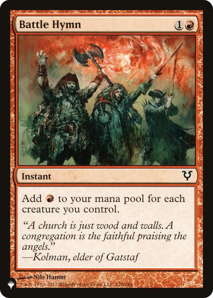 Battle Hymn (128) [The List] | Boutique FDB TCG